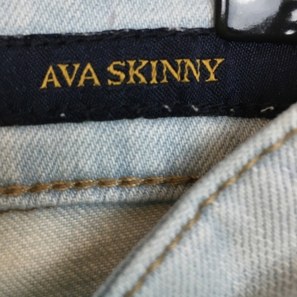 LUCKY BRAND Ava Skinny Distressed Light Wash Jeans   27 - Picture 7 of 8